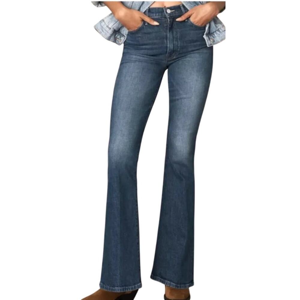 Mother Jeans Lil' High Waisted Weekender Skimp Flare Perfectly Imperfect 26 P
